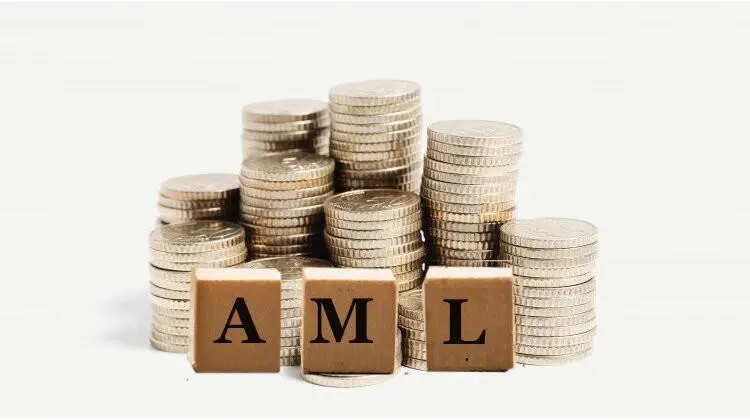 Stacks of coins with AML blocks. Australian AML reforms.